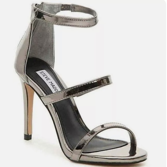 Steve Madden Feelya Metallic Silver Heel - Picture 3 of 7